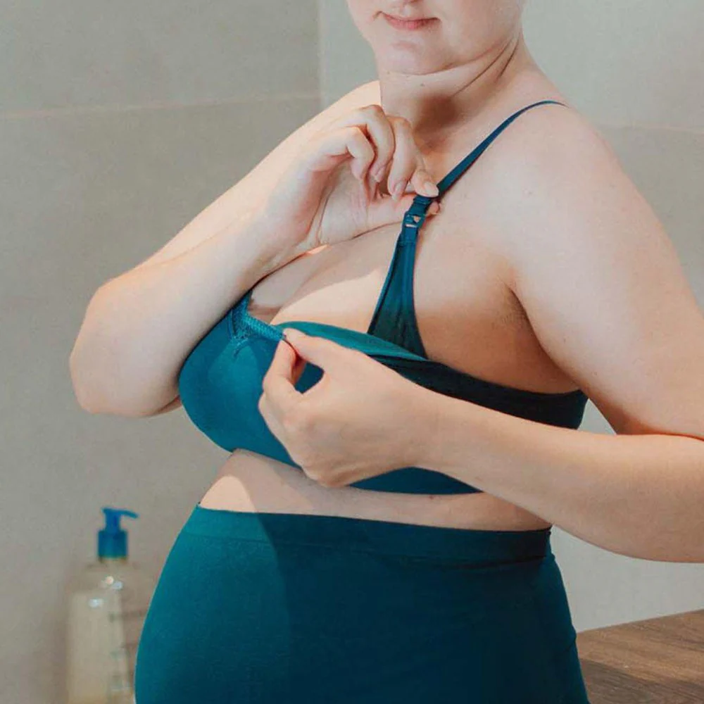 Brassière de grossesse Suzon bleu - Image 5