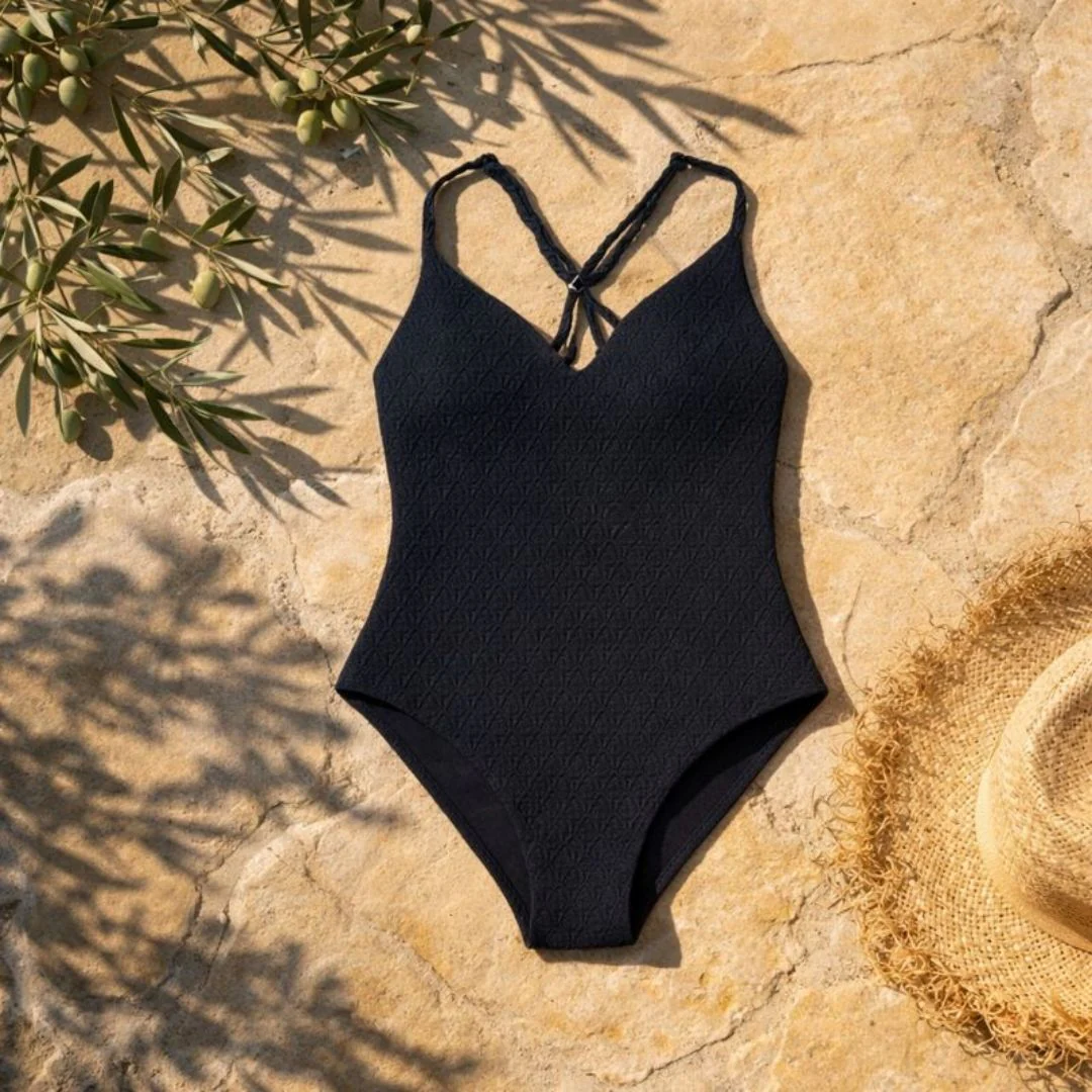 Maillot menstruel noir 1 pièce Ondine - Image 2