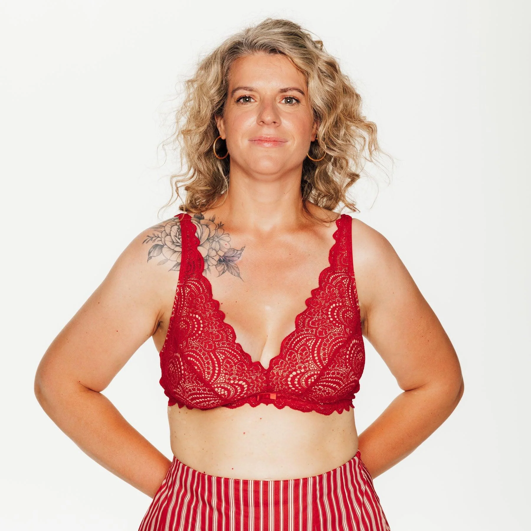 Soutien-gorge post-opératoire triangle Dentelle - Image 4
